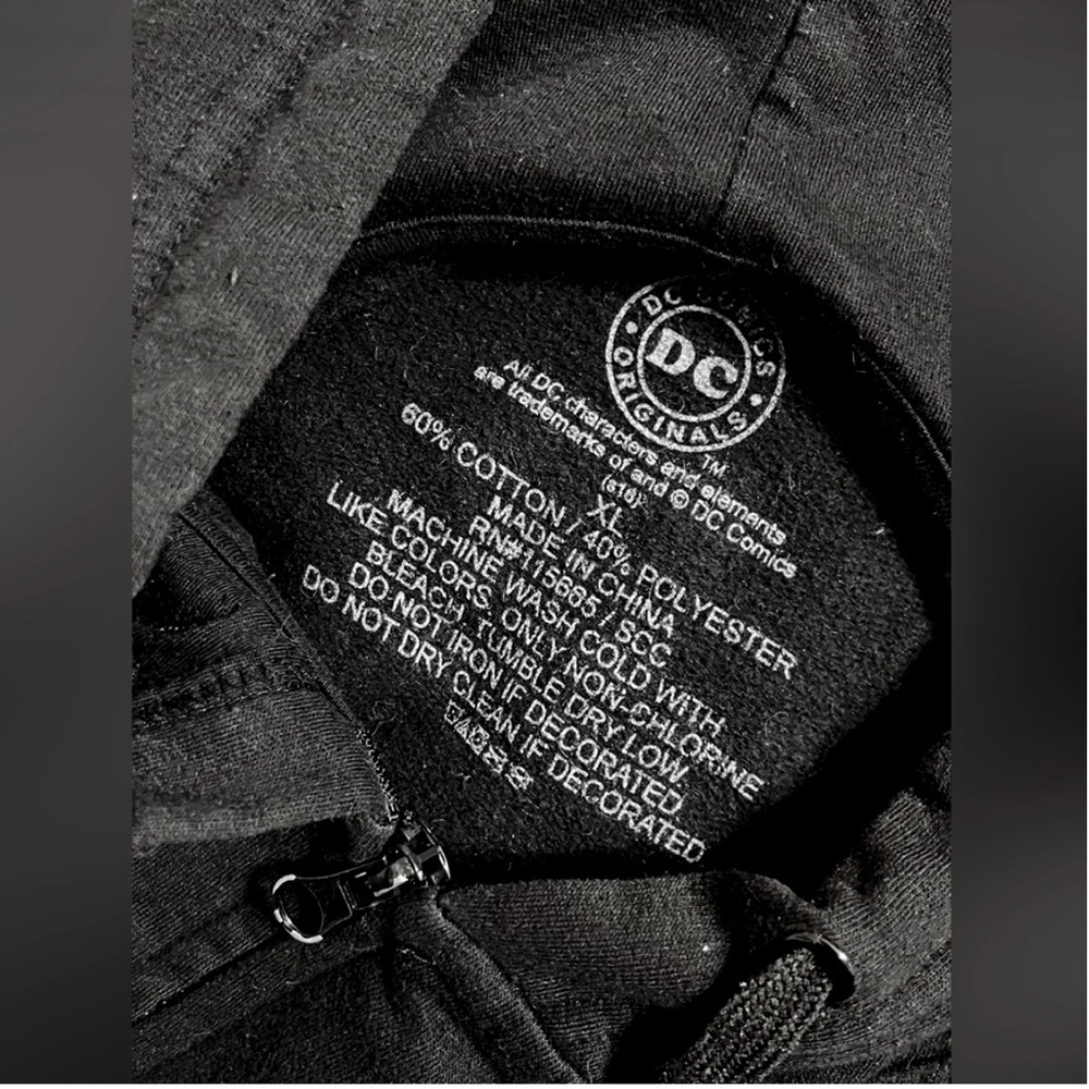 VTG 90's Harley Quinn DC Comics Thick Zip-up Jacket Women's XL - Picture 9 of 9